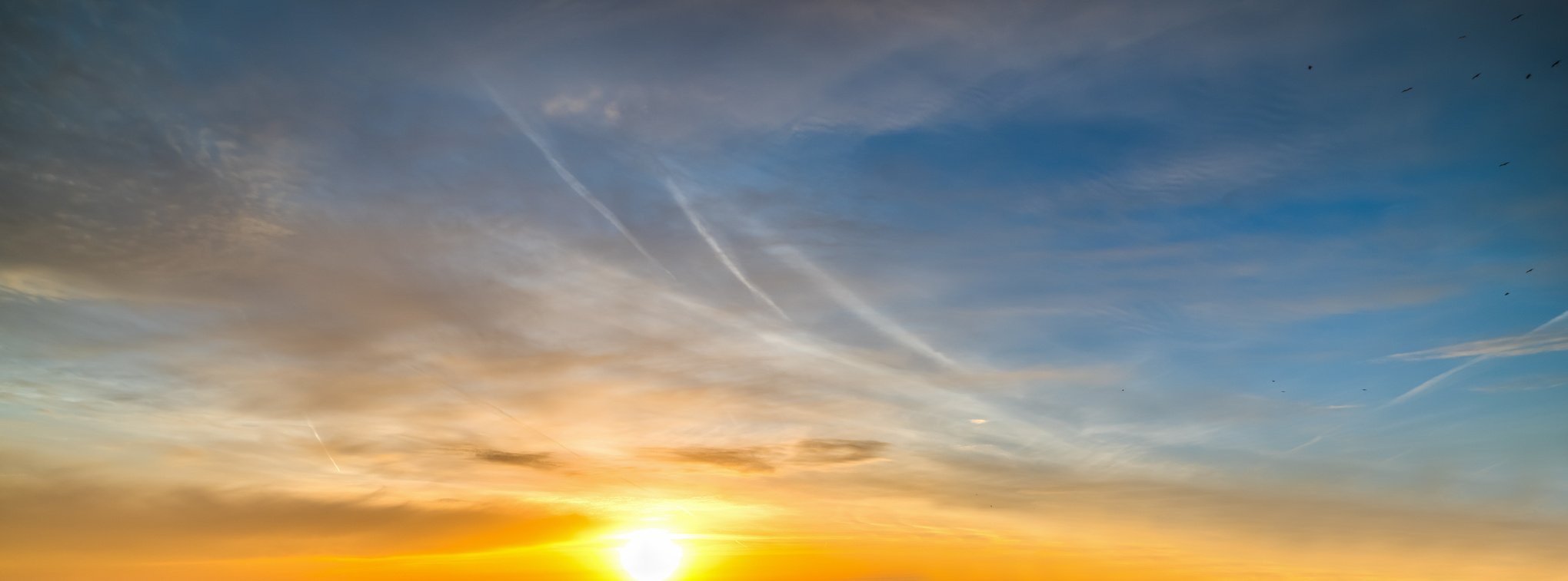 yellow and blue sky